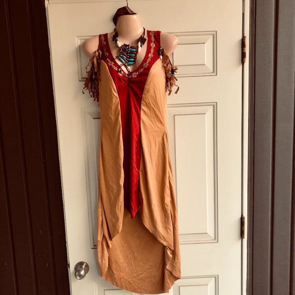 Leg Avenue Eye Candy Tribal Frontier Maiden Halloween Costume Women Size M